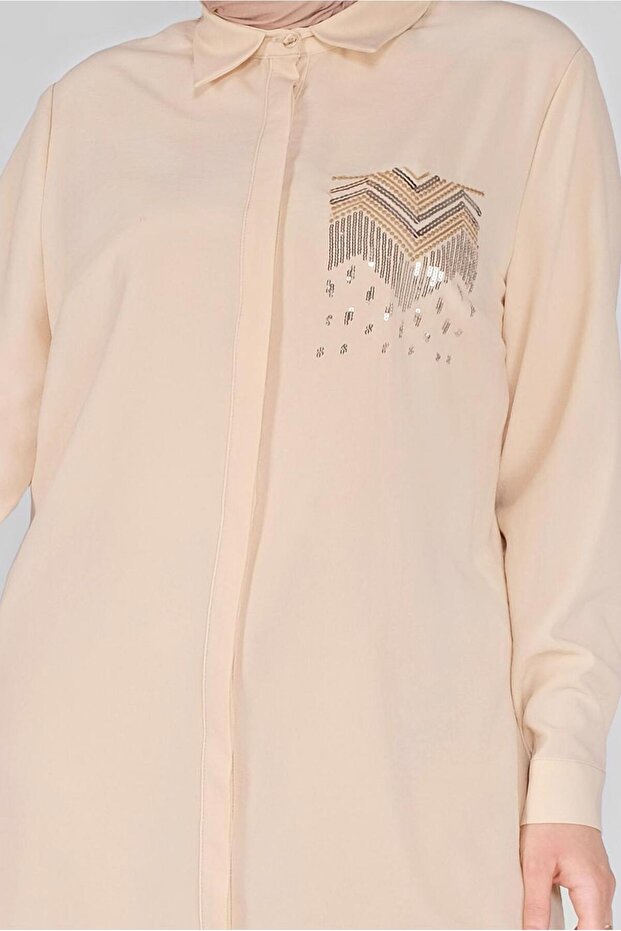 موديل 20145 سترة مطرزة بأزرار - 4