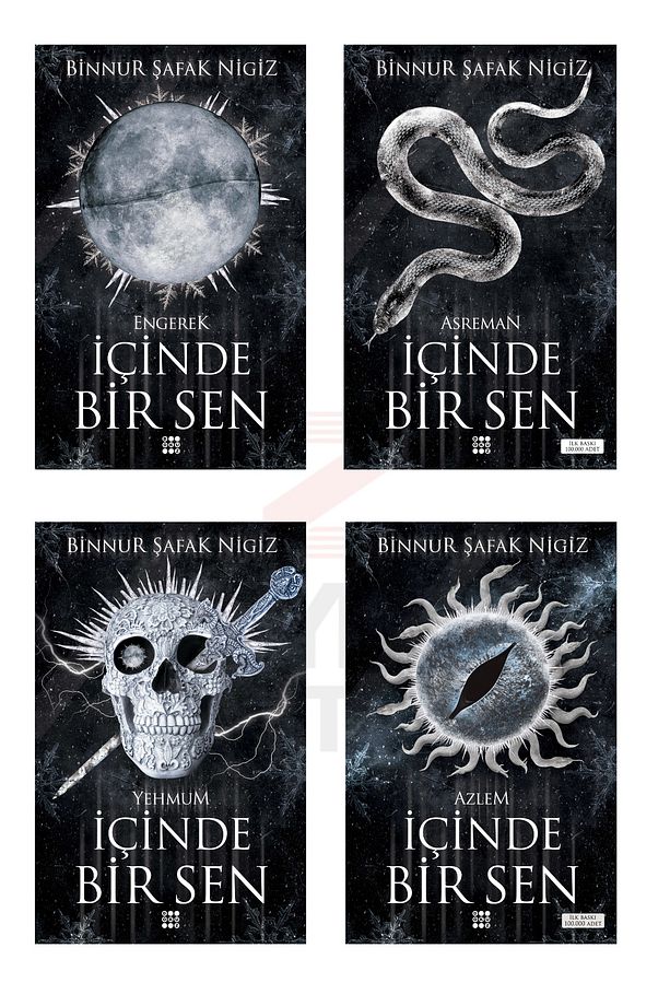 İçinde Bir Sen (Engerek/Asreman/Yehmum/Azlem) 4 Kitap Set(KARTONKAPAK) Binnur Şafak Nigiz - 1