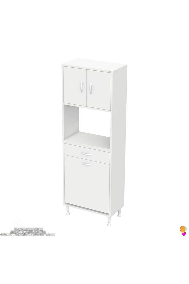 ARDA 55x173x32,5 cm 1 Çekmece 1 Göz Sepetli ve 3 Raf Akıllı Dolap ile Dağınıklığa Son - 6