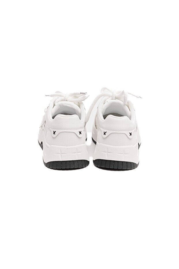 Günlük Bağcıklı Kadın Sneaker - 4
