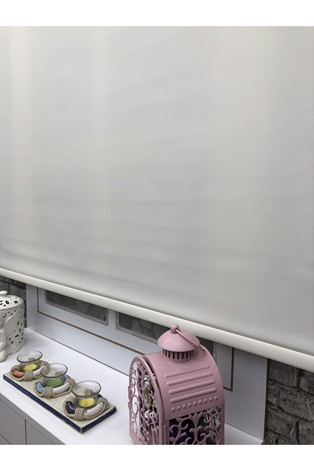 MAT KETEN KREM STOR PERDE - 4