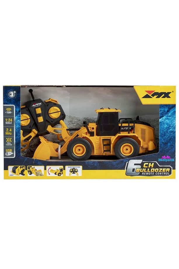 Rc Buldozer Ekskavatör Kepçe Oyuncak Iş Makinası Uzaktan Kumandalı Full Fonksiyon - 7