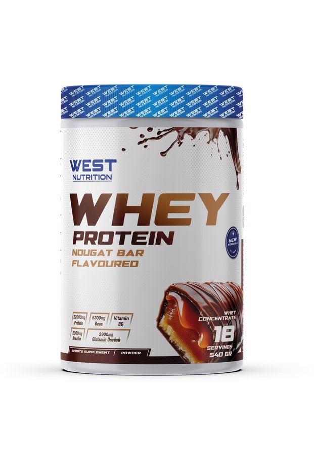 Whey Protein Powder 540 Gr 18 Servings Chocolate Nougat Barflavored
