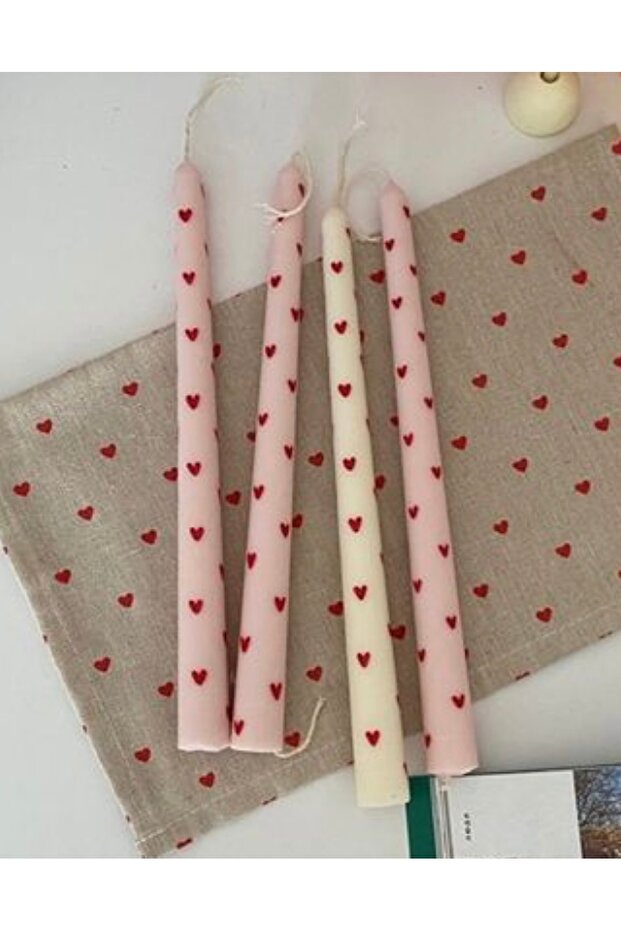 Kalp Şekilli Mum(4 ADET) - 1