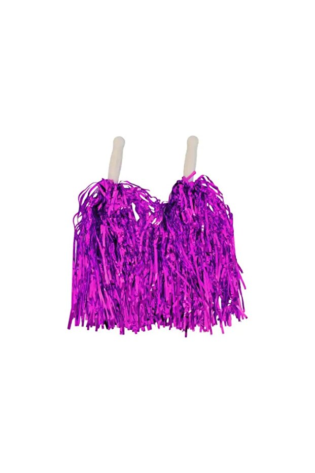 Purple Metallized Show Pompom