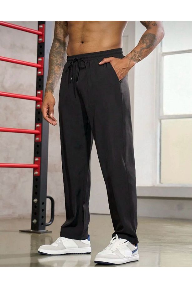 EŞOFMAN ALTI JOGGER PAÇA LASTİK SİYAH - 4