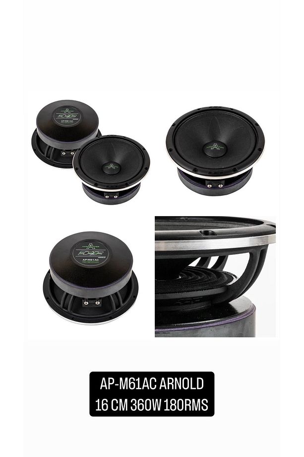 Apocalypse Ap-m61ac Arnold 16 Cm Spl Midrange 360watt 180 Rms - 2