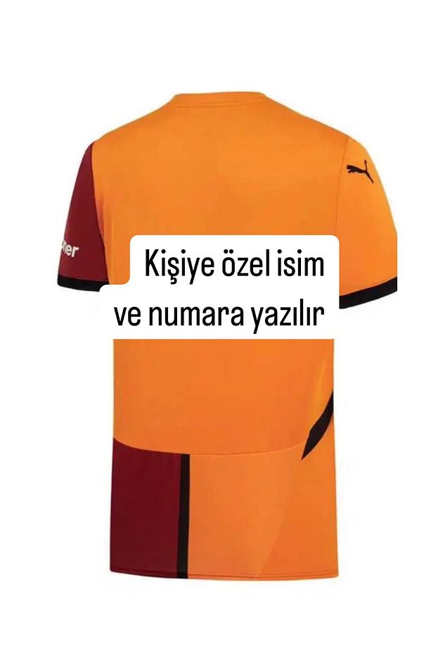 Kişiye Özel İsim ve Numara Yazılır Galatasarây//2024/2025.sarı Kırmızı Parçalı Çocuk Forma Şort - 1