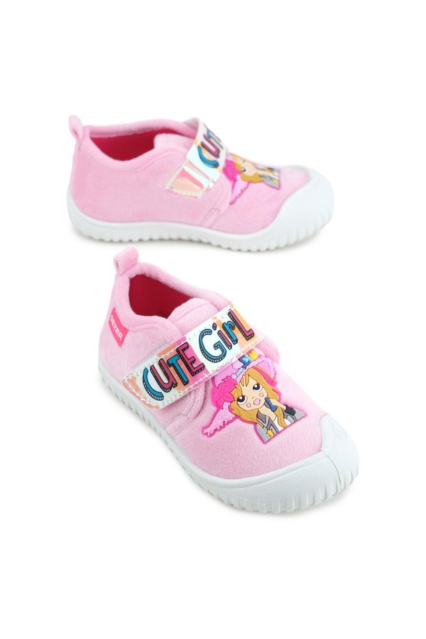 03377 Girl's Daily Velcro Slippers Nursery Shoes