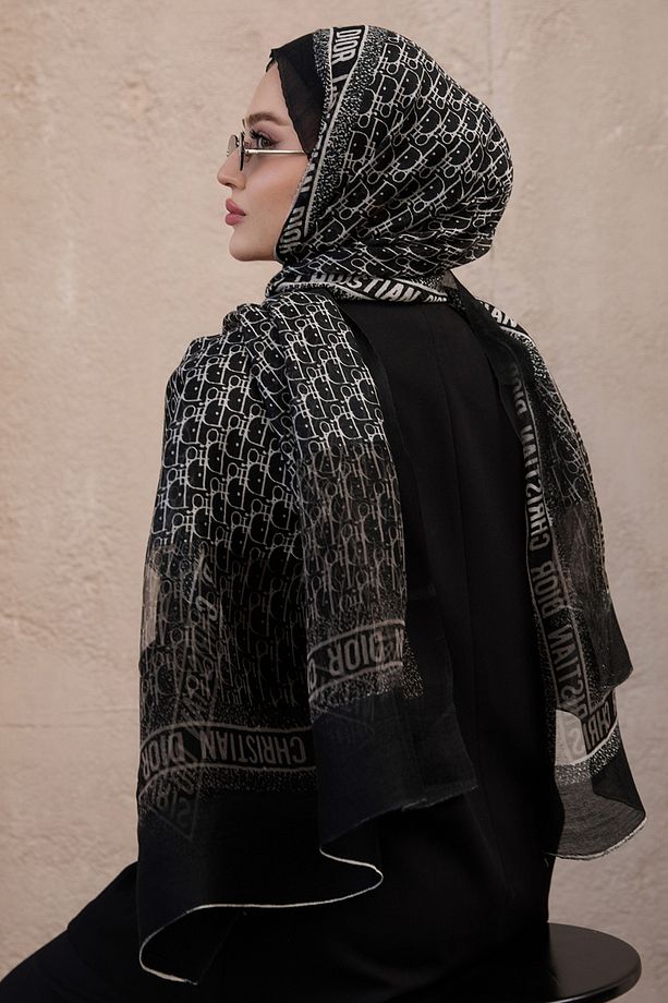 D Model Yün İpek Organze Şal - 4