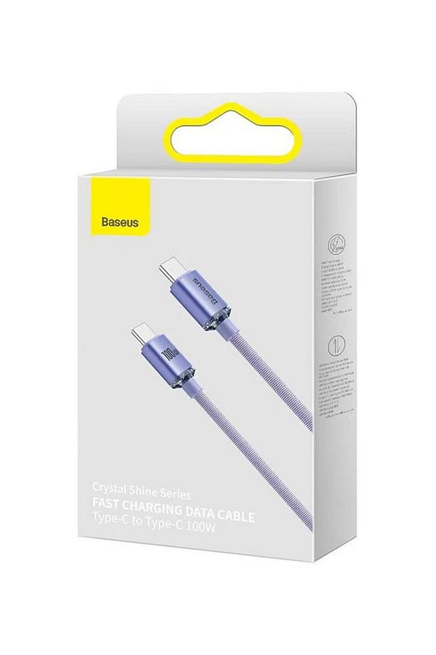Crystal Shine 100W Type-C to Type-C 2m – MacBook, iPhone 15/16, Android, Telefon, Tablet ve - 3