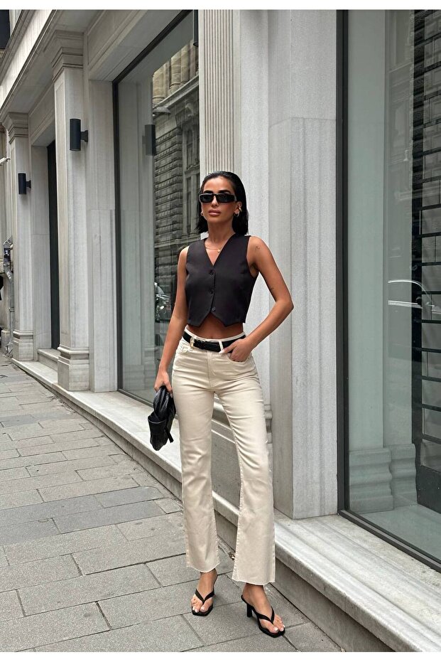 Modern Touch High Waist Casual Women's Pants