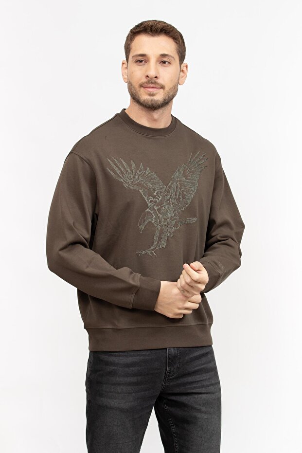 Erkek Fermuarlı Sweatshirt - 2