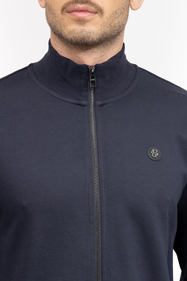 Erkek Fermuarlı Sweatshirt - 4