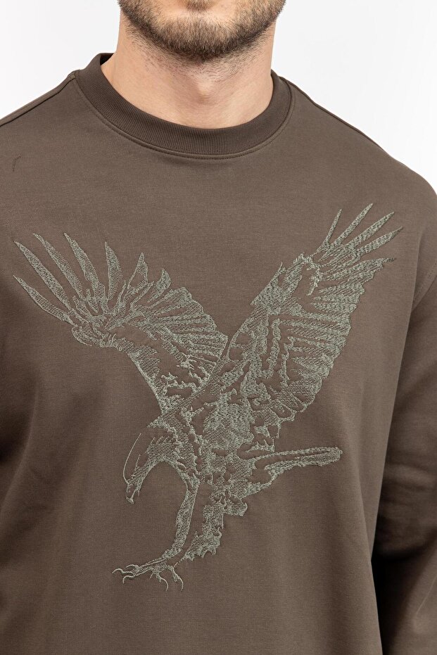 Erkek Fermuarlı Sweatshirt - 4