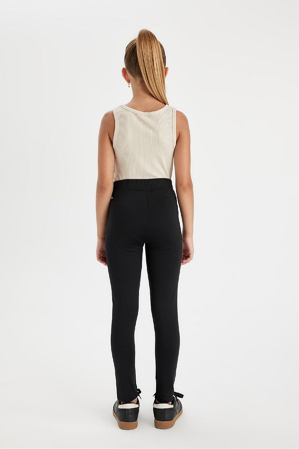 Kız Çocuk Standart Boy Siyah Basic Düz Tayt D4068a824wn - 6