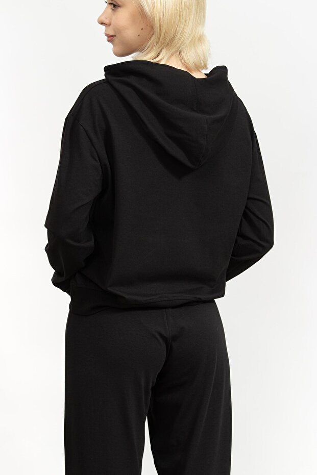 Kadın Kapüşonlu Sweatshirt - 3