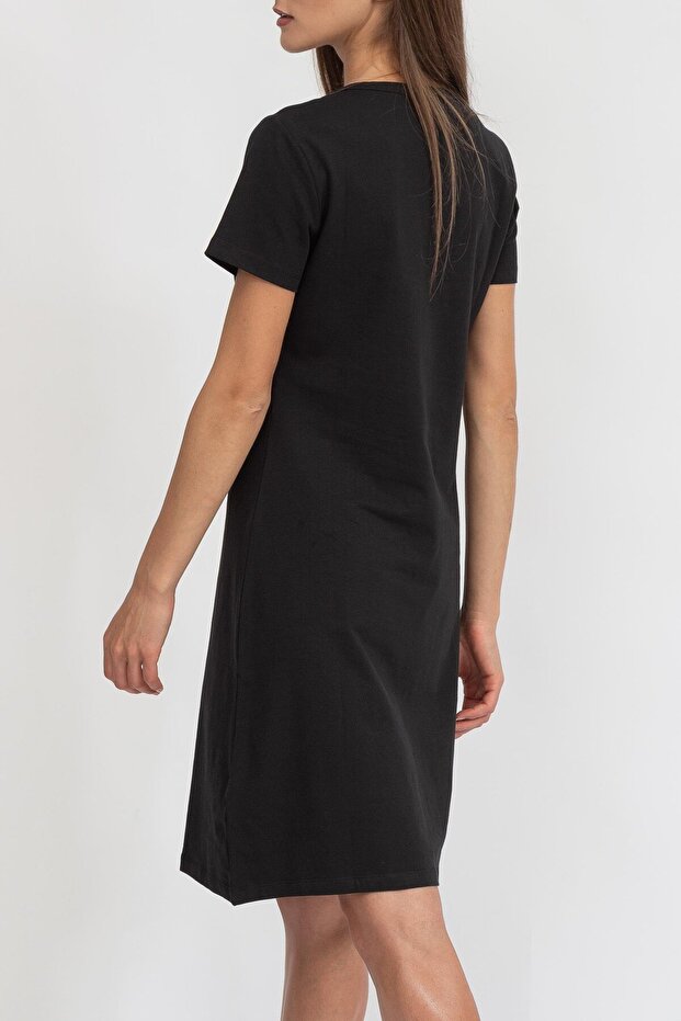 Two Tone Logo Kadın Elbise - 3