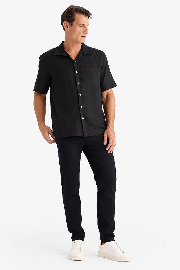 %100 Pamuk Regular Fit Normal Kesim Yazlık Dokuma Kanvas Jogger Pantolon D6260ax25sp - 3