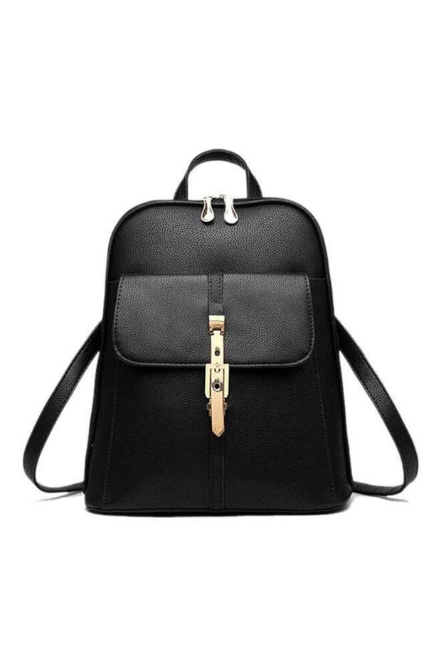 حقيبة ظهر كاجوال سوداء - 1
