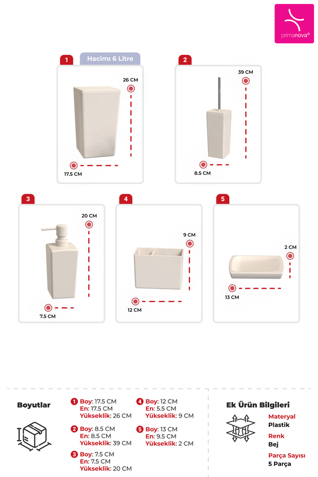 Biga Banyo Seti - Bej - 3