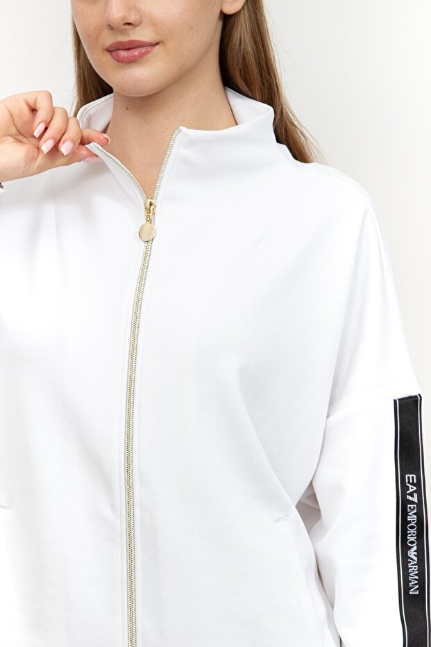 Kadın Fermuarlı Sweatshirt - 4