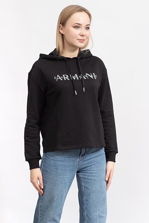 Kadın Kapüşonlu Sweatshirt - 2