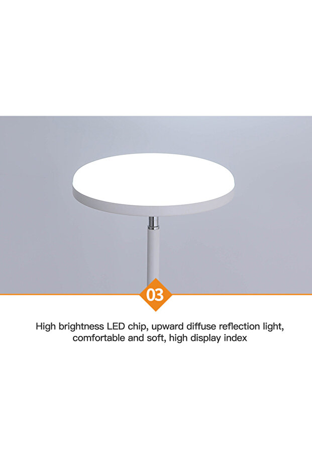 مصباح أرضي حديث عمودي LED بثلاثة ألوان متغيرة الإضاءة بقوة 18 وات - 5