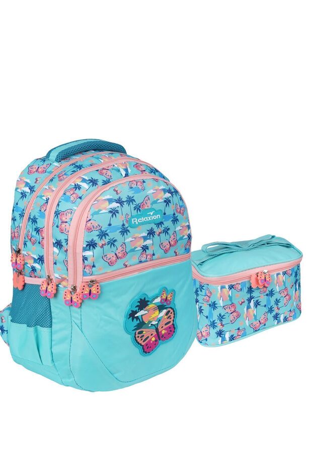 Rlx-1350 Girl's Nutritional Primary School Bag Water-Green Water-Green