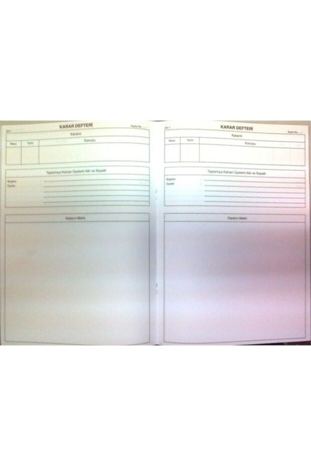Numaralı Karar Defteri Karton Kapak 40 Yp. - 1