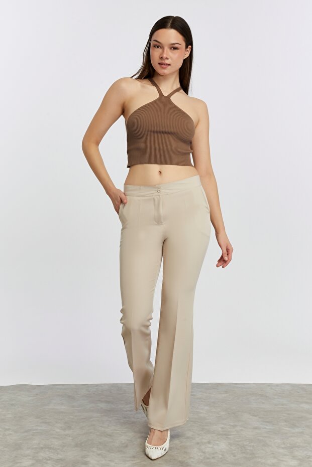 İSPANYOL PAÇA KUMAŞ PANTOLON - 3