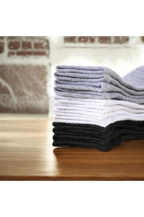 12 Çift Unisex Yazlık Patik Çorap Pamuklu – Çok Renkli & Nefes Alabilen - 5