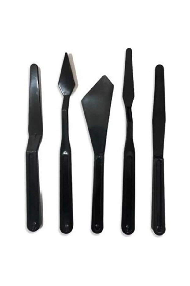Plastik Spatül Set 5'li Siyah - 2