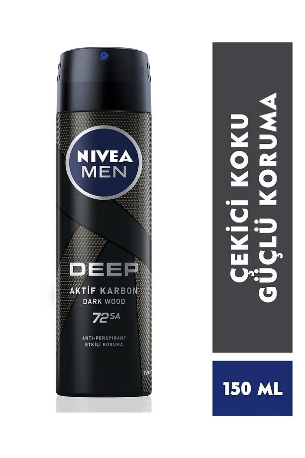 Men Deep Dimension Kuru Cilt Sprey Deodorant Erkek 150 ml - 1