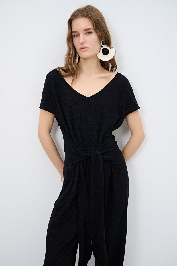 V Yaka Örme Tulum - 2