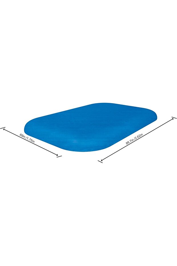 Flowclear PE Pool Cover for Rectangular Family, Blue