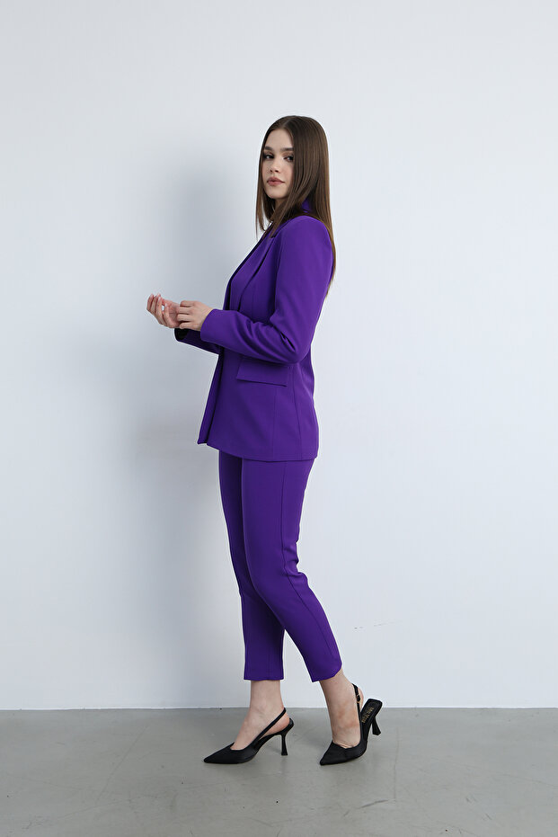 Zoe Tek Düğmeli Ceket - 7