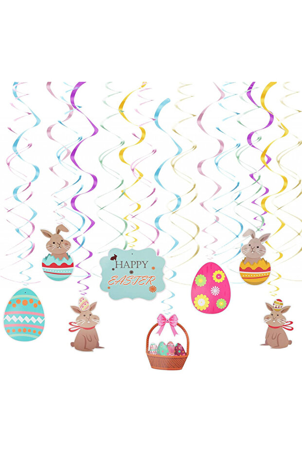 Set decor de Paste, plastic, multicolor, 16 bucati - 1