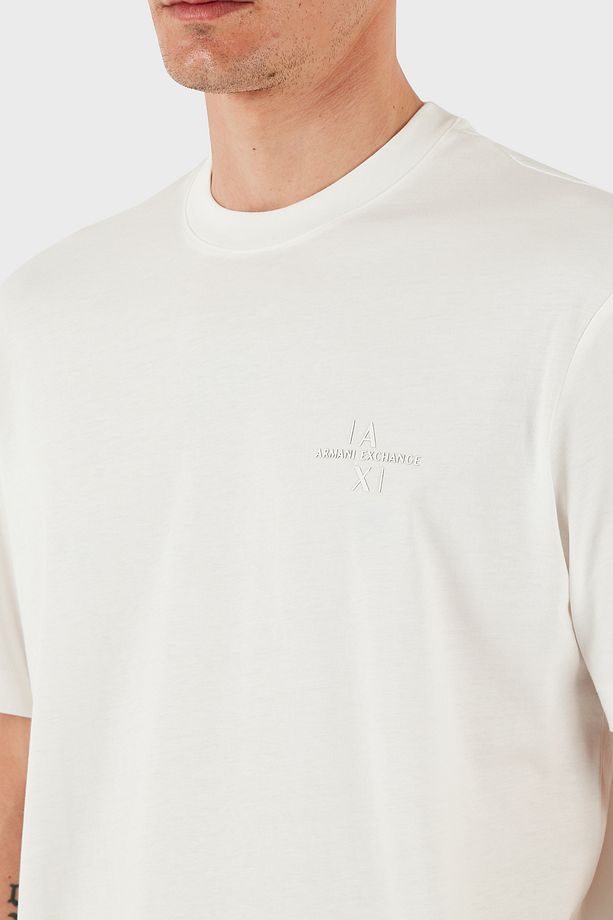 Armani Exchage % 100 Pamuk Regular Fit Logolu T Shirt Erkek T Shi̇rt - 6