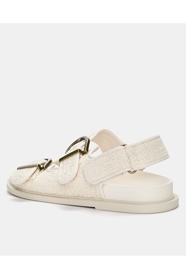 Tokalı düz sandalet - 5