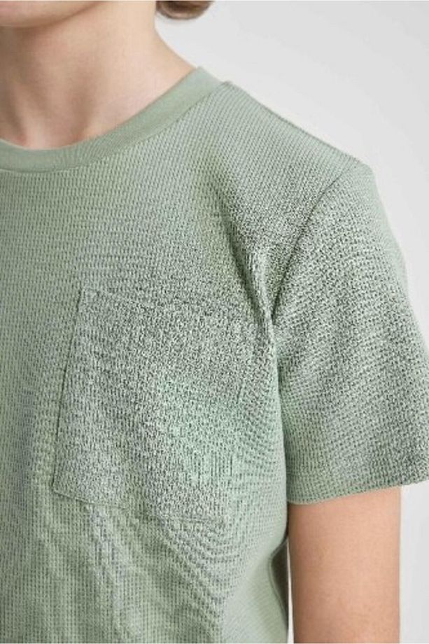 Erkek Çocuk Pijama Takımı Waffle Kısa Kollu Üst Şort C2782a824sm - 7