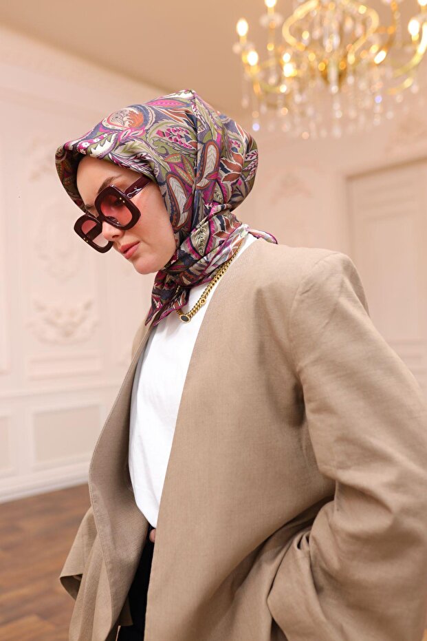 Twill İpek Eşarp 11456-16 - 6