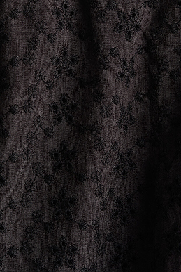 Yüksek Belli ve Nakış İşlemeli Şort - 5