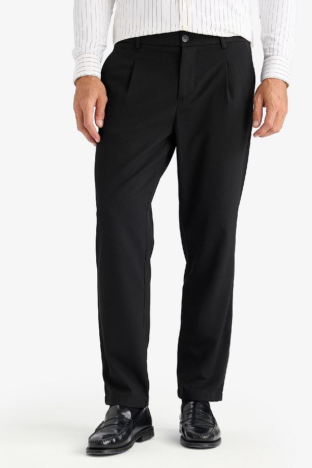 Yazlık Kumaş Pileli Pantolon Tailored Regular Fit Normal Kesim Basic Düz Cepli Düz Paça A7273ax25sp - 1