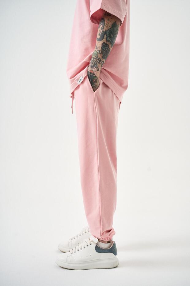 Erkek Basic Jogger Eşofman Altı Somon - 4