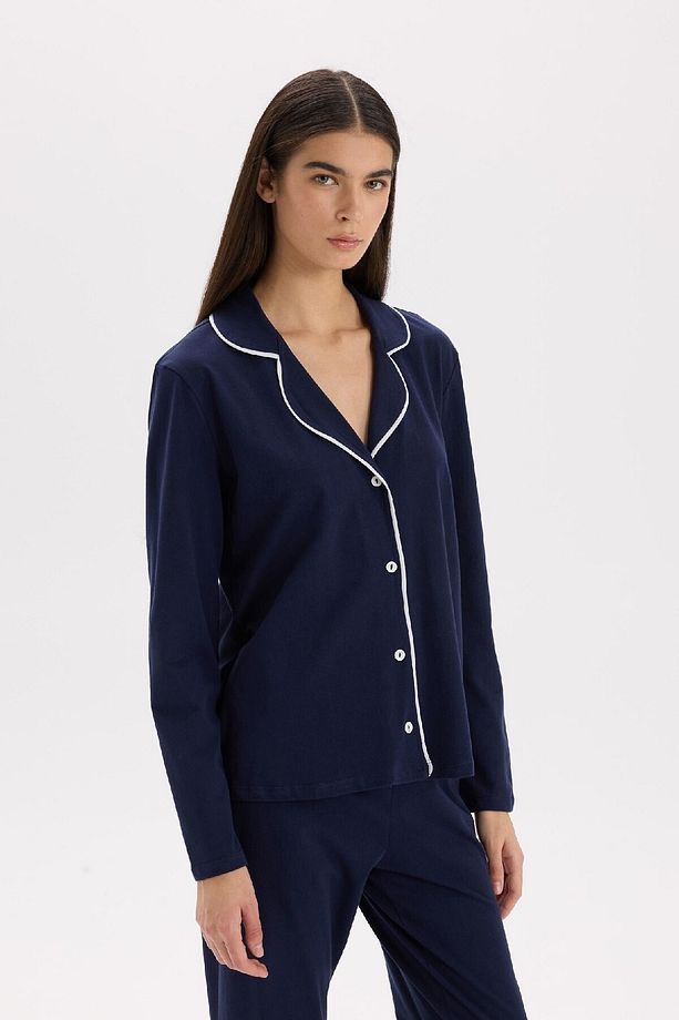 Pijama Takımı Regular Fit Uzun Kollu Üst Uzun Altı-fall In Love E2246axns - 3