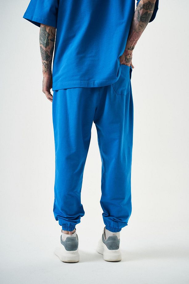 Erkek Basic Jogger Eşofman Altı Mavi - 5