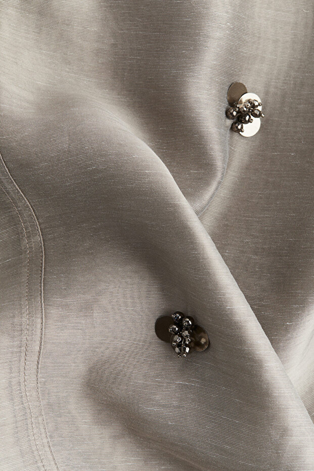 İşlemeli Kalem Elbise - 5