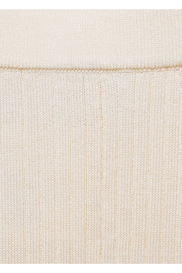 Flare-Rippenstrickhose - 8