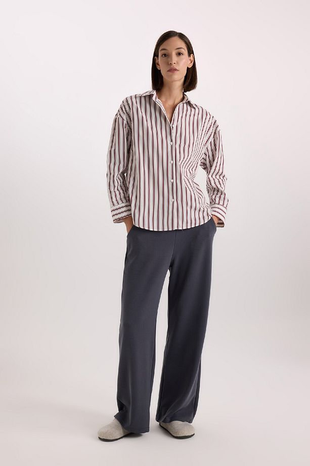 -fall In Love Regular Fit Pijama Yaka Poplin Üst E2351ax24wn - 2